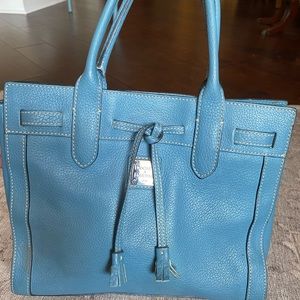 Dooney & Bourke blue leather handbag